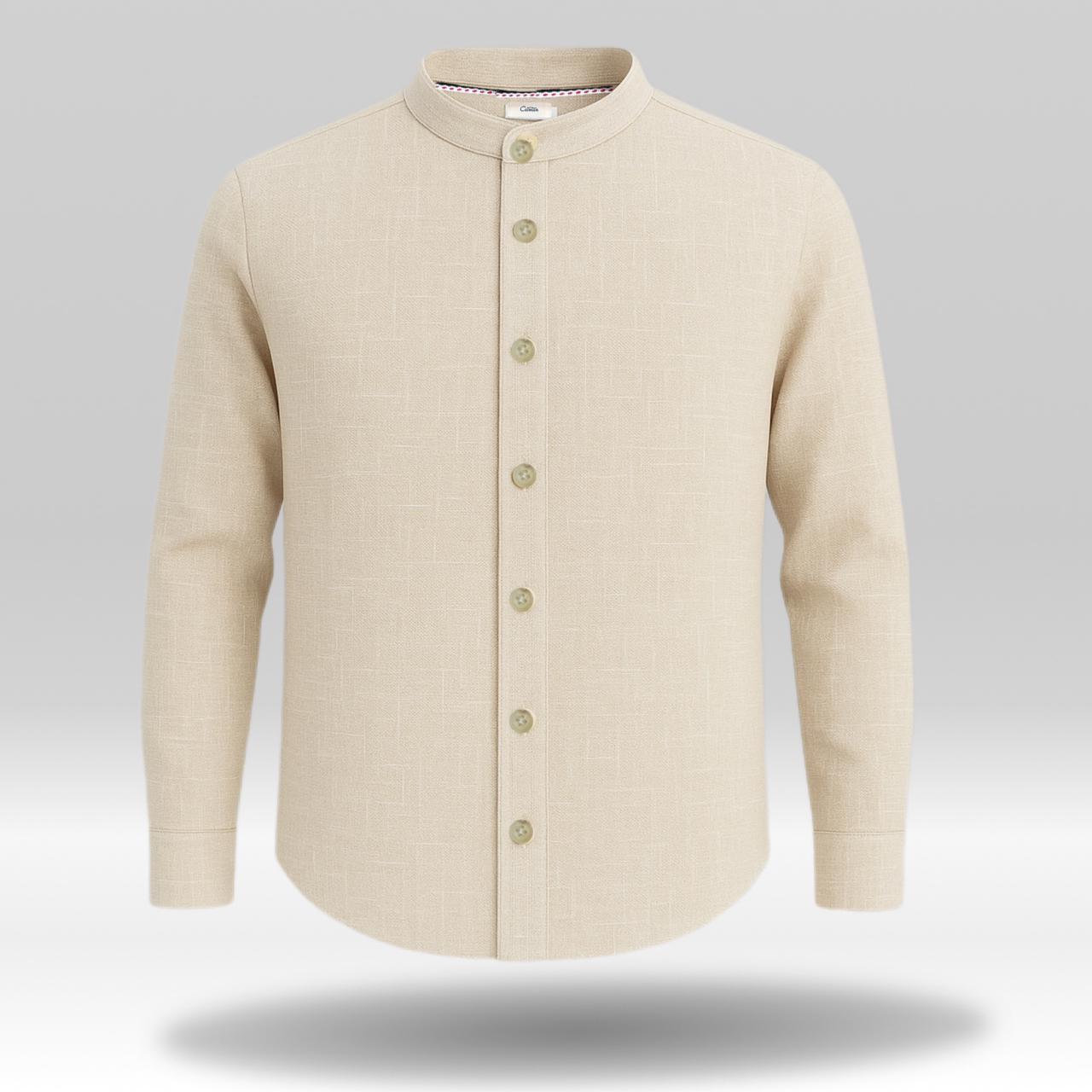 Chemise en lin col officier – Nouvelle collection