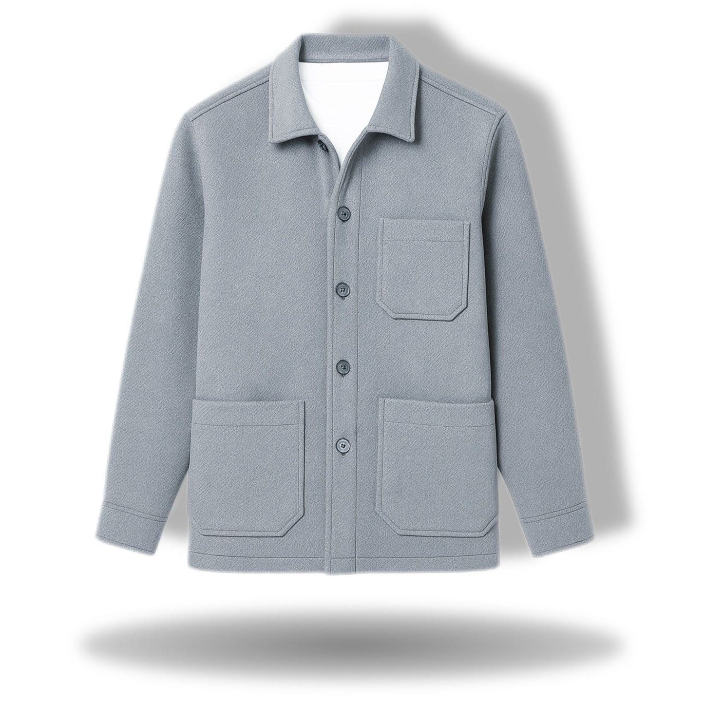 Sur chemise cachemire armure sergé