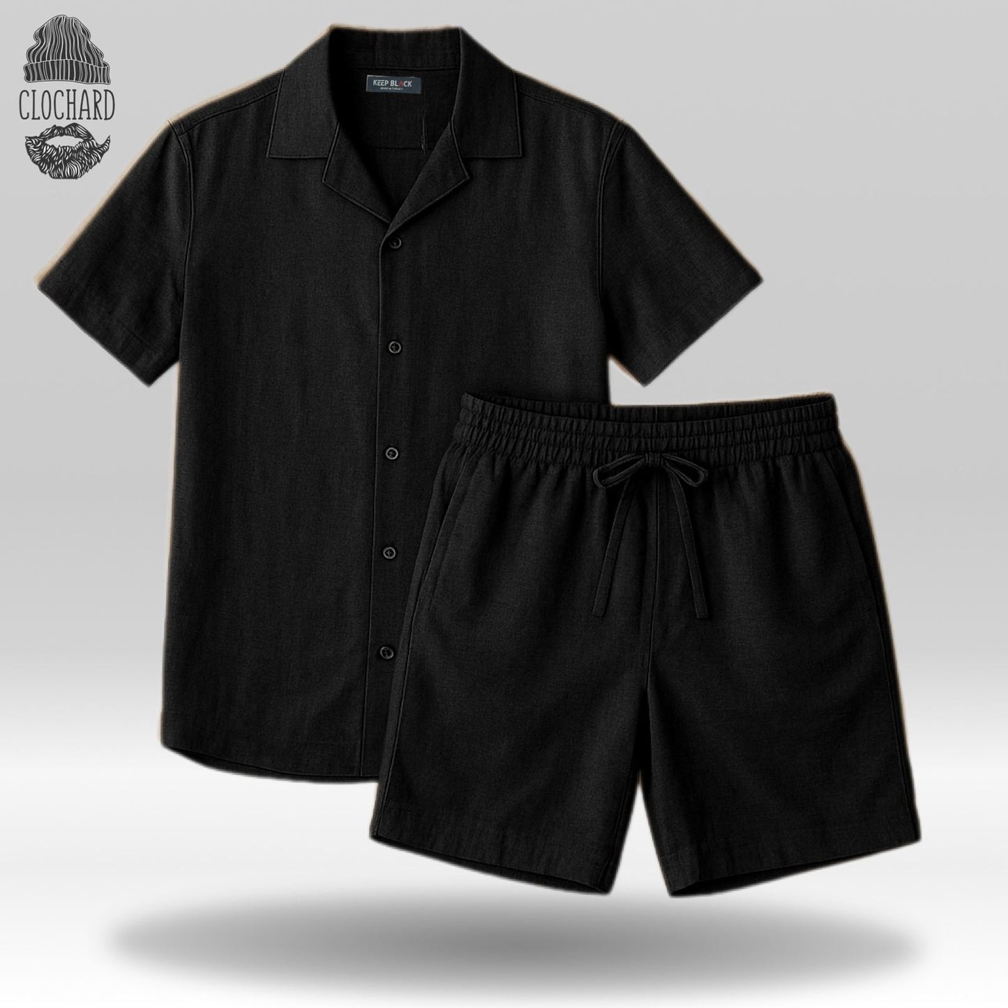 Ensemble Chemise & Short en Lin – Élégance Décontractée