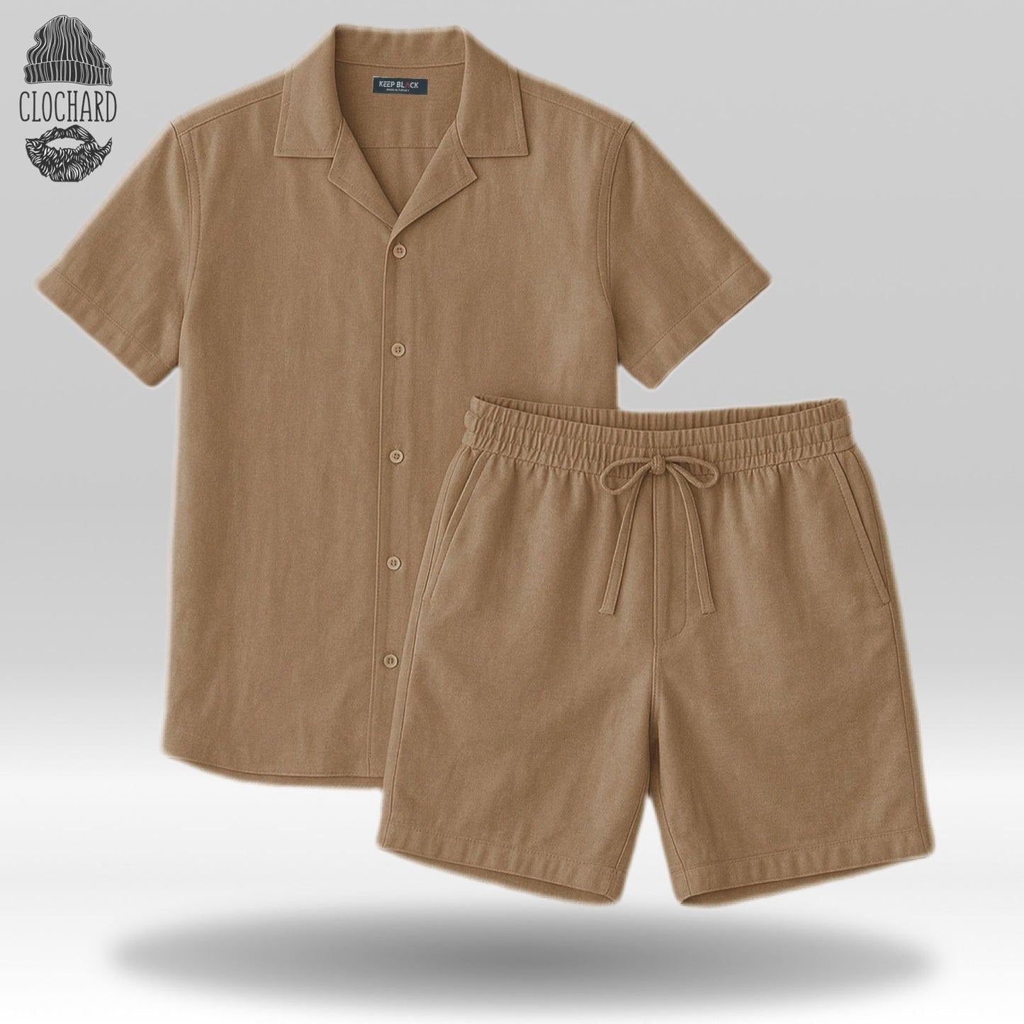 Ensemble Chemise & Short en Lin – Élégance Décontractée