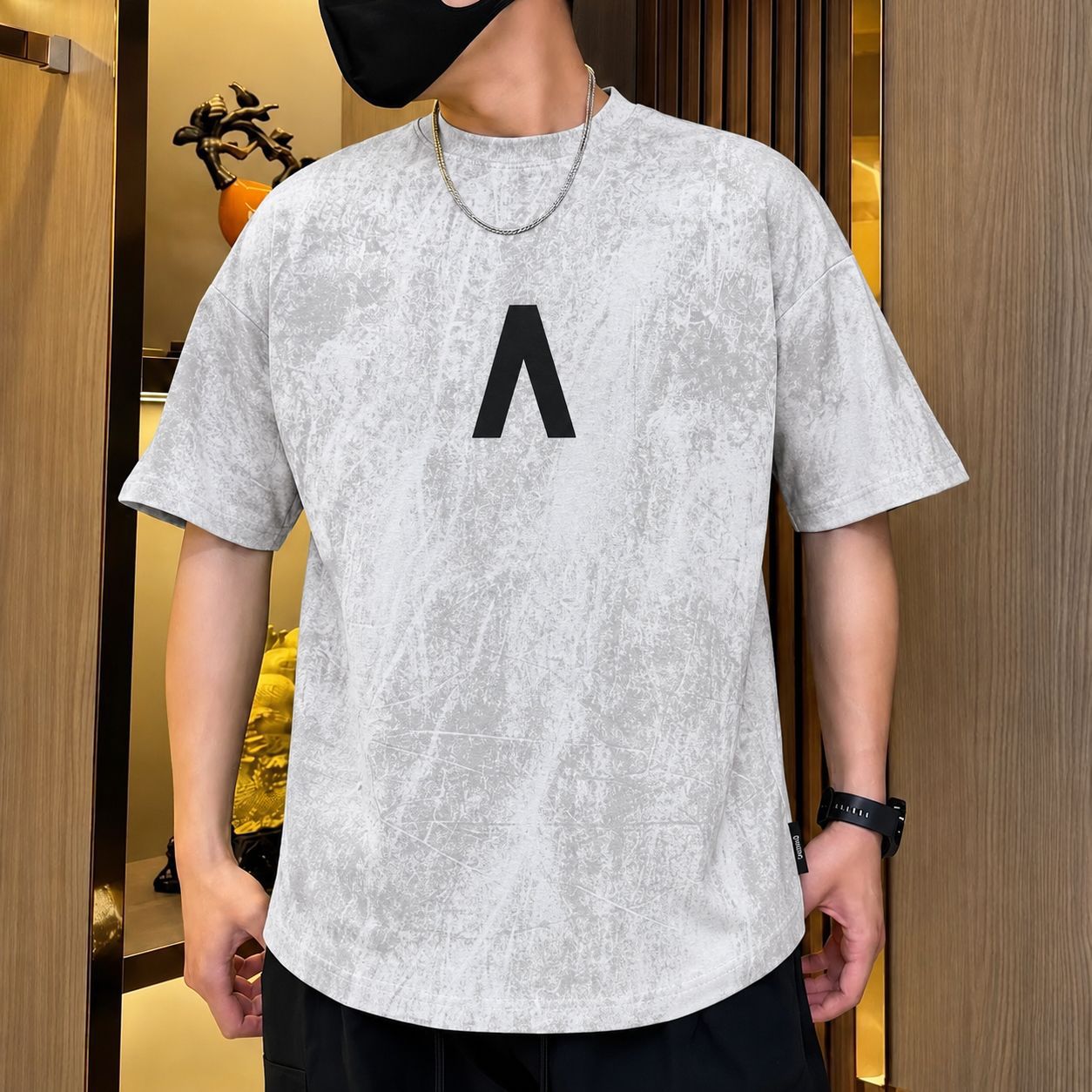 T-shirt Effet Délavé