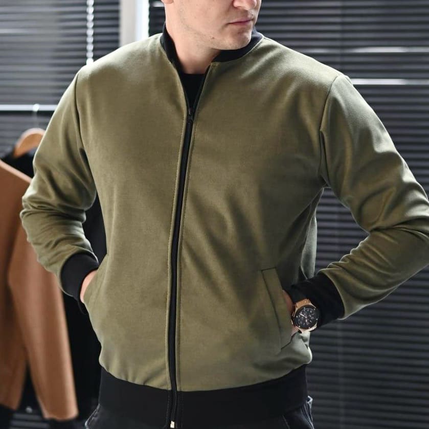 BLOUSON FAUX DAIM