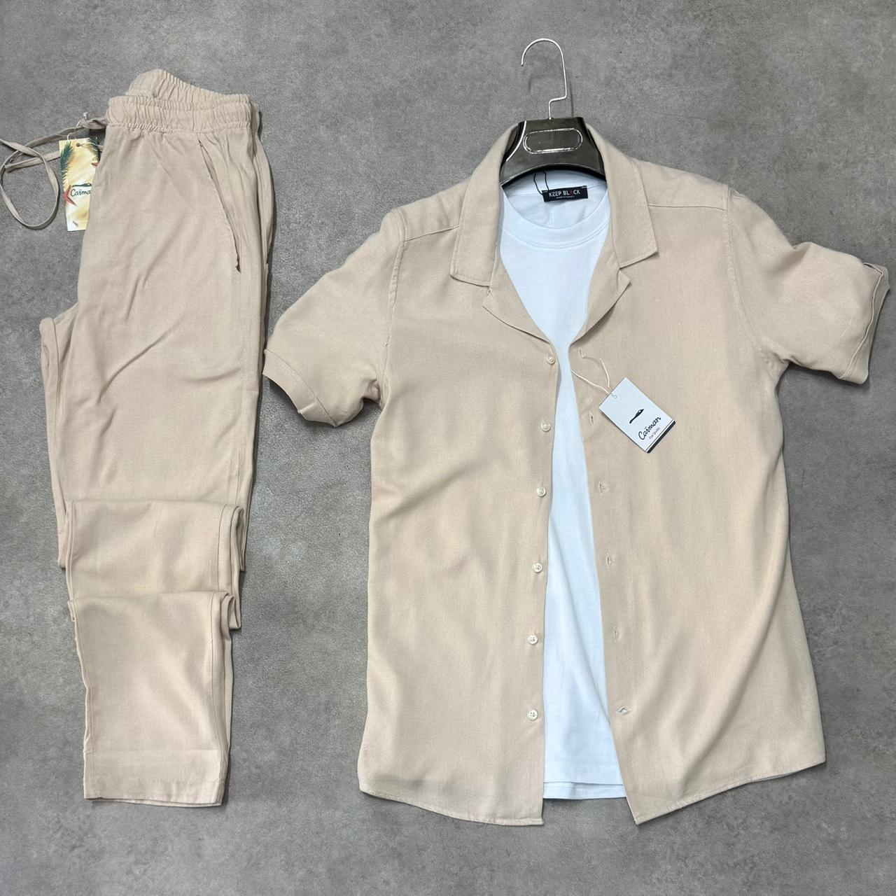Ensemble Chemise & Pantalon en Lin ref 204