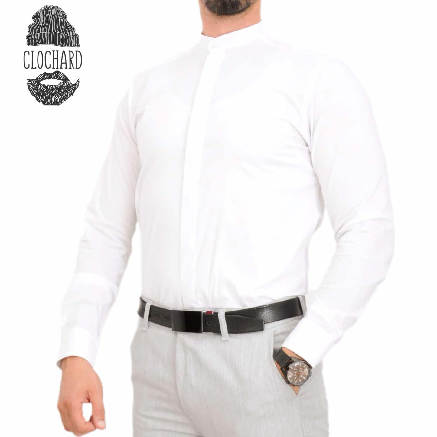 Chemise col mao