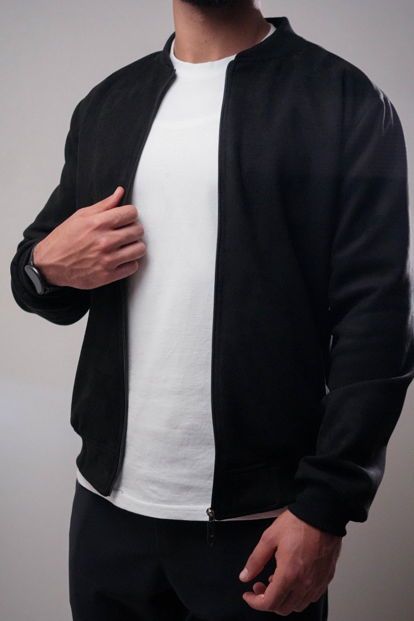 blouson faux daim