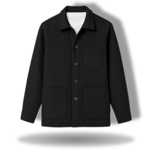 Sur chemise cachemire armure sergé