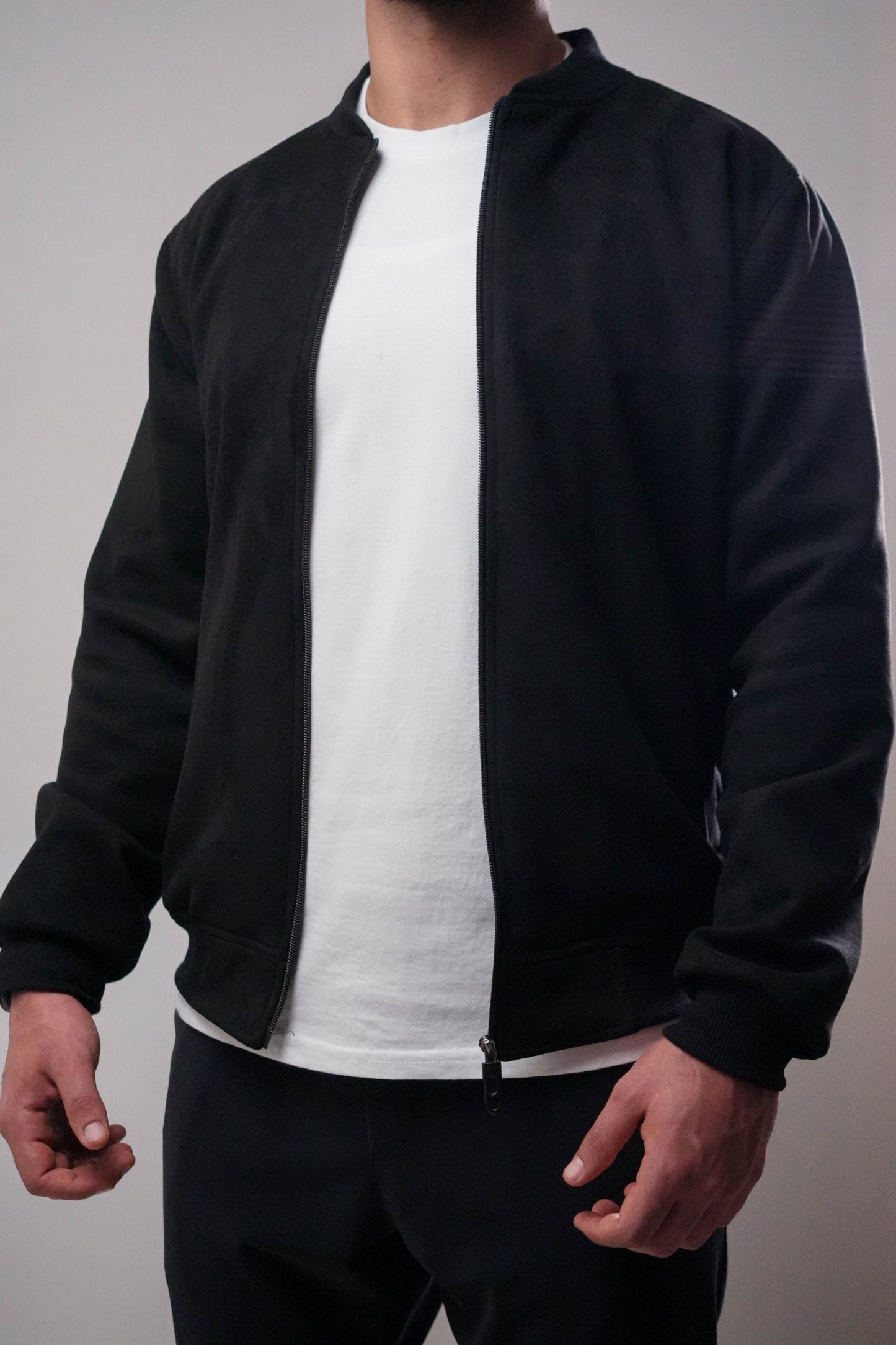 blouson faux daim