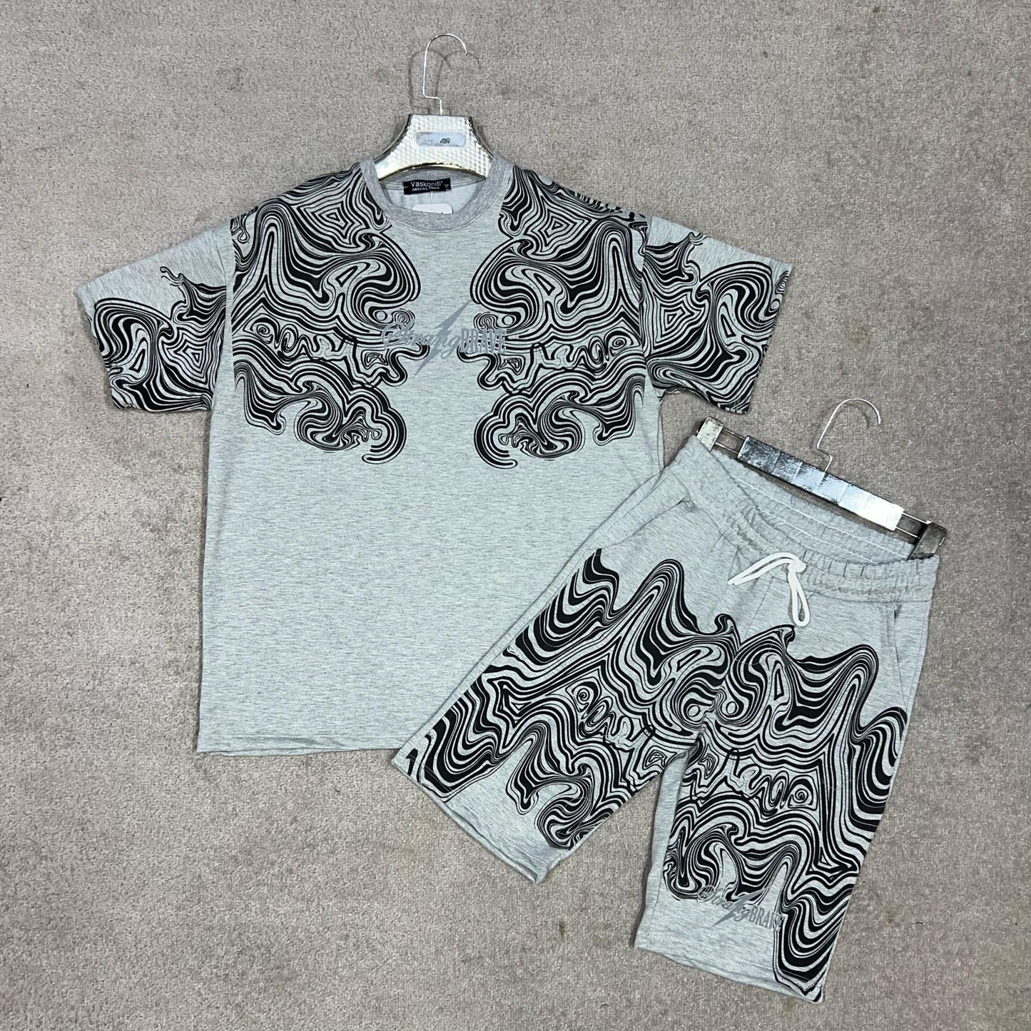 Ensemble T-shirt et Short  Design Psychédélique