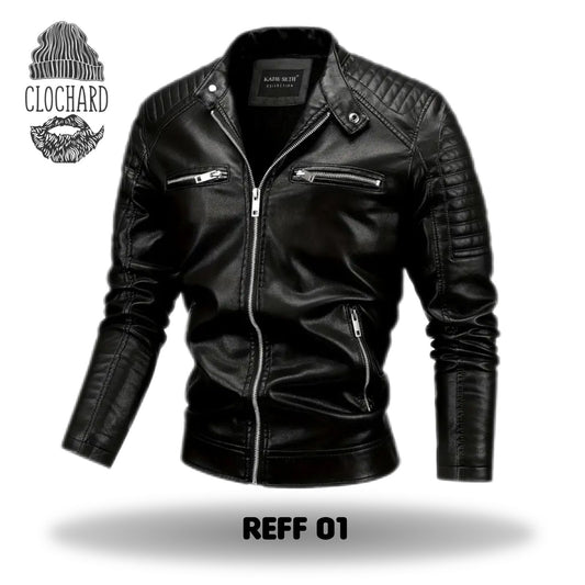 Blouson cuir synthétique