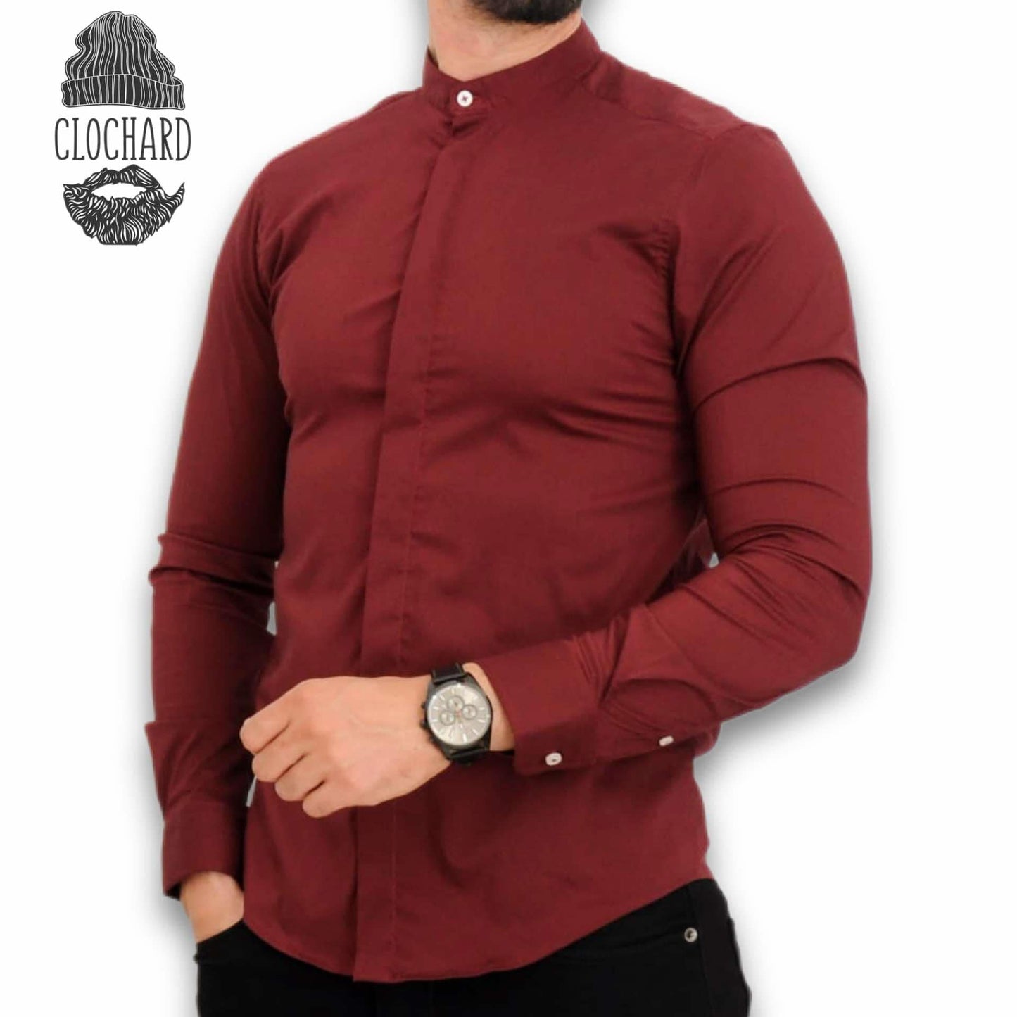 Chemise col mao