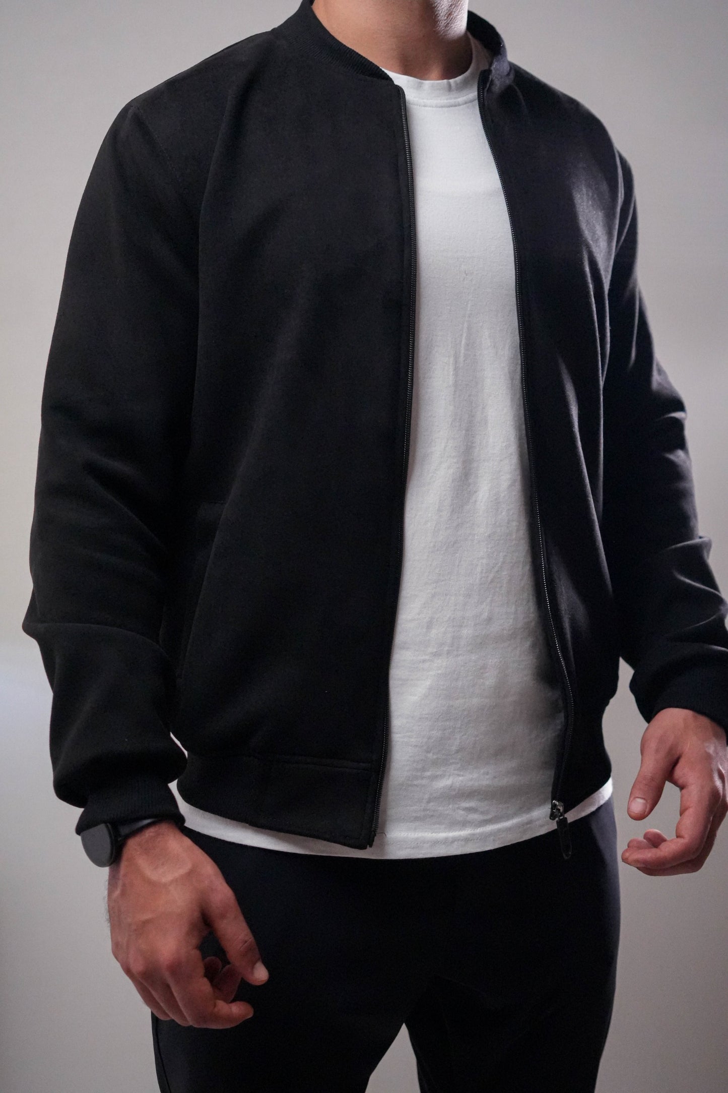 blouson faux daim