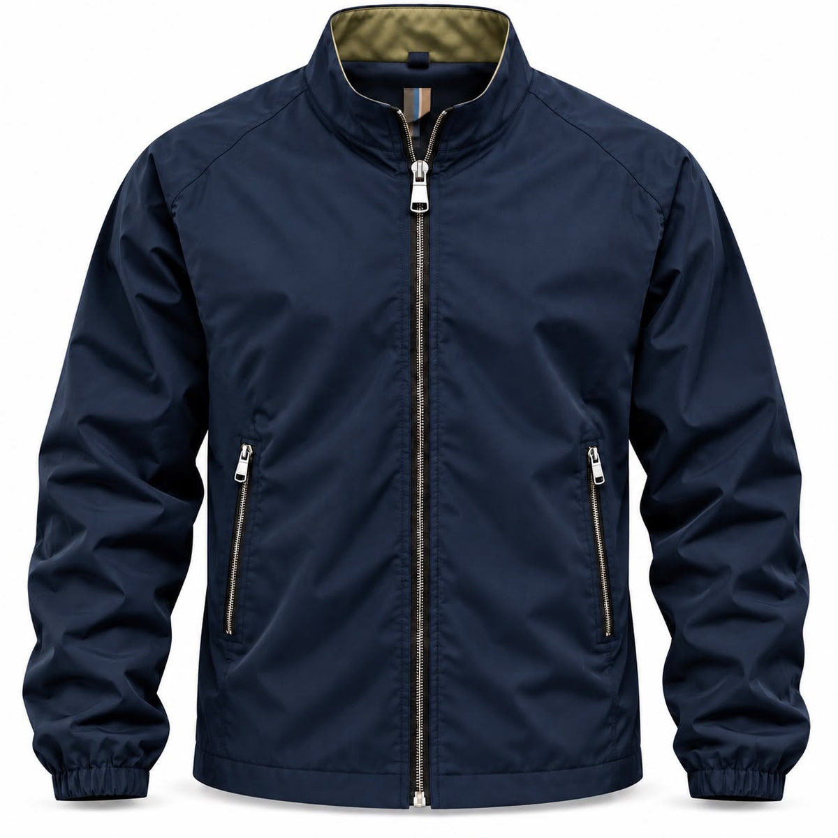 Urban Zip Jacket Homme – Veste Légère à Col Montant