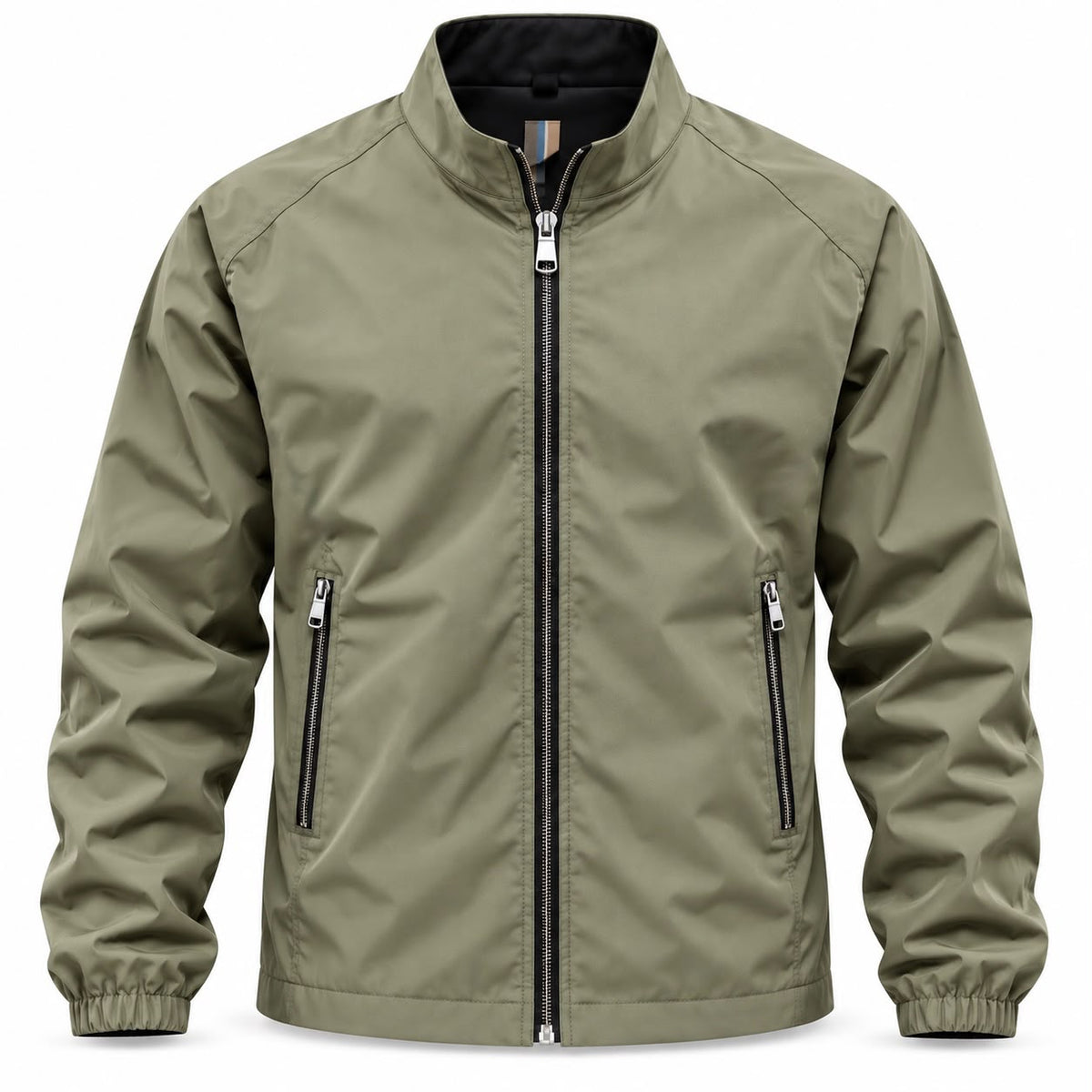 Urban Zip Jacket Homme – Veste Légère à Col Montant