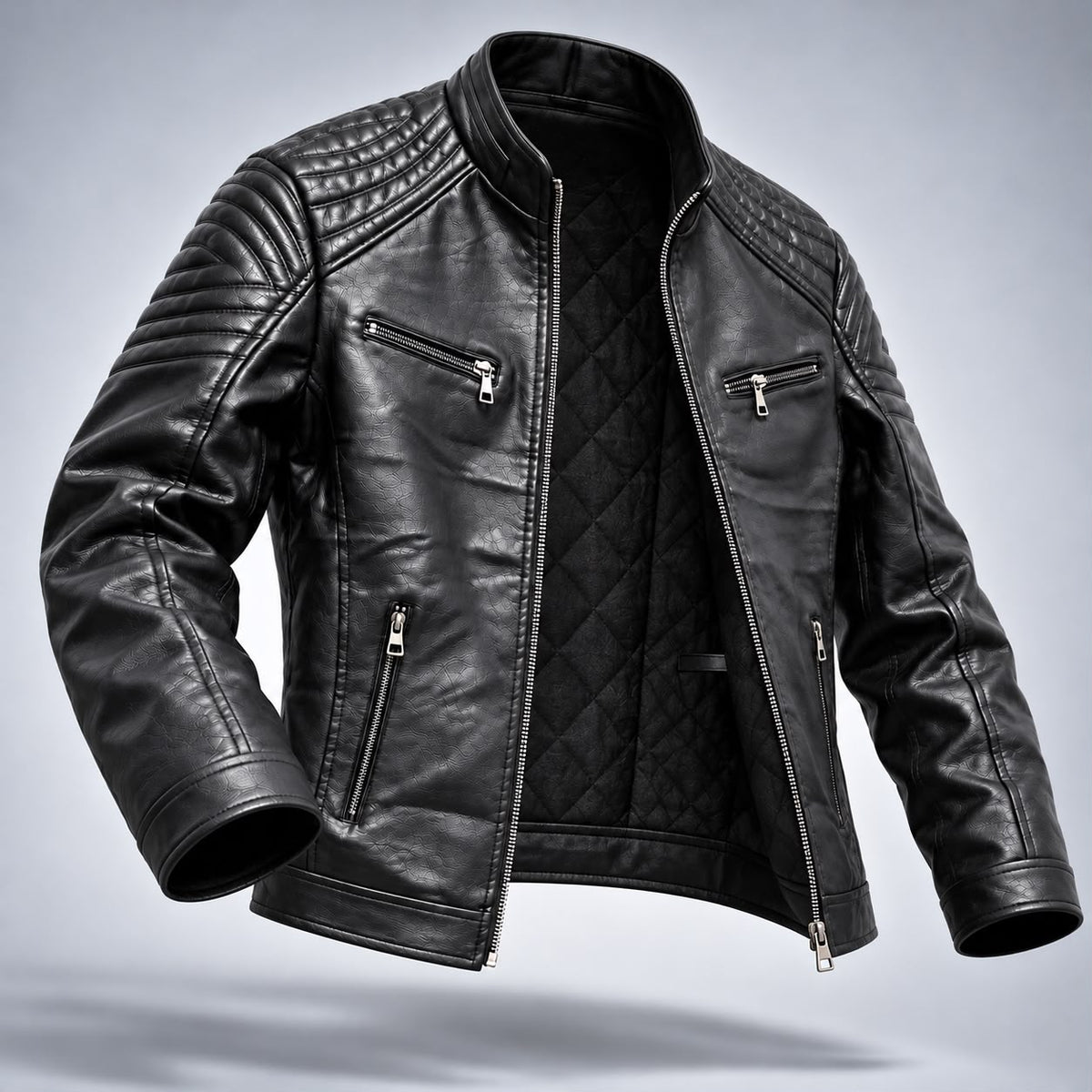 Blouson cuir synthétique reff MK33