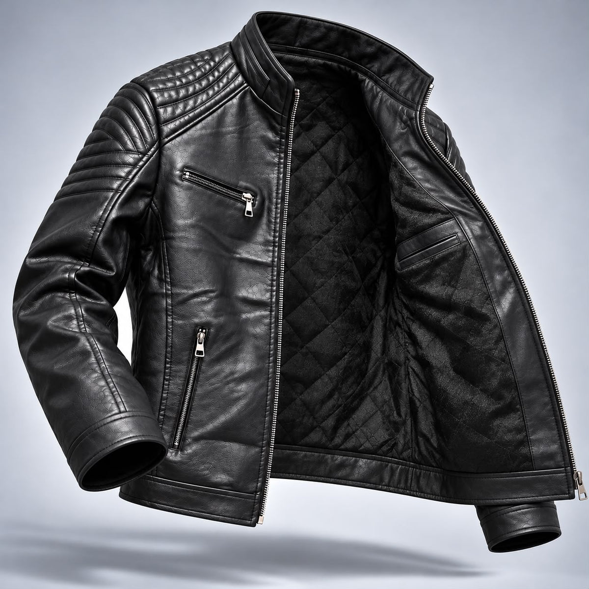 Blouson cuir synthétique reff MK33